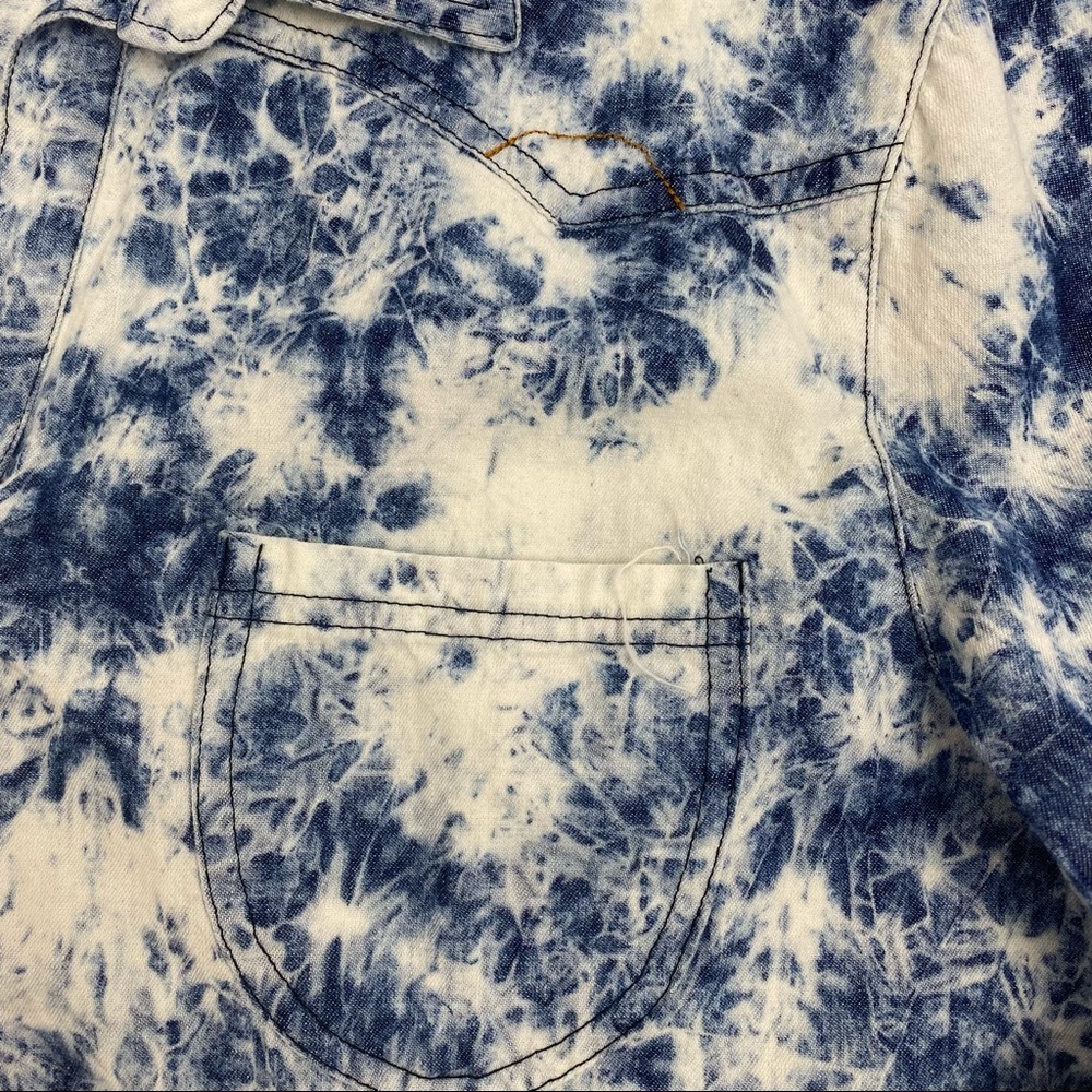 Carmar Bleached Chambray Pearl Snap Western Rodeo Top - Picture 8 of 10
